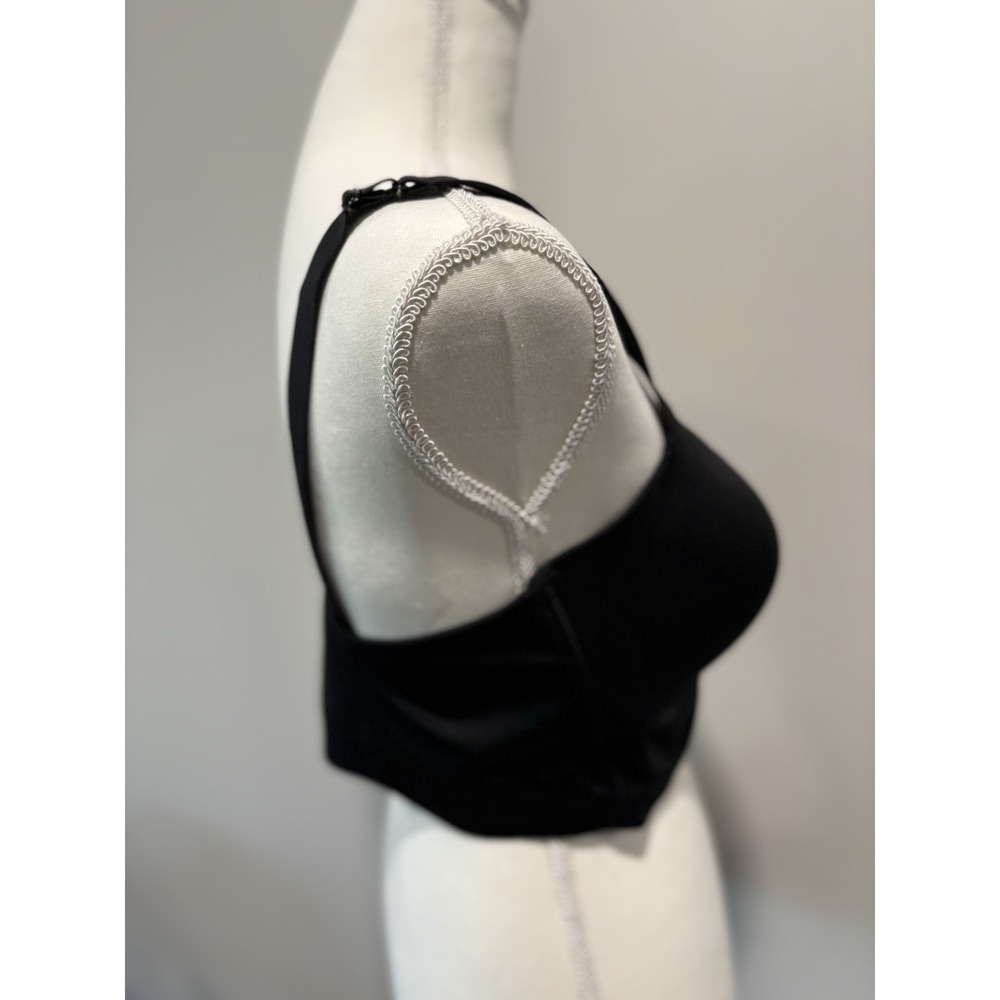 Victoria's Secret Sport Knockout 36DD Bra Black Front Zip High Impact - Picture 4 of 8